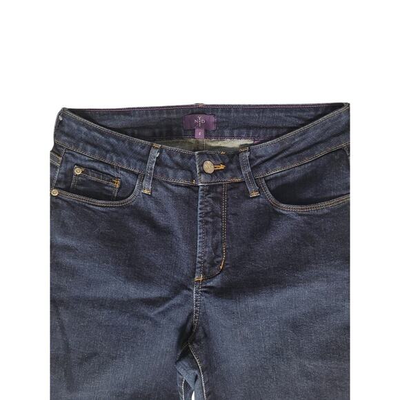 Women NYDJ "Not Your Daughters Jeans"  Dk Wash Indigo Sz 4 - Picture 2 of 5
